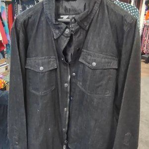Black men's fully lined Tactical Carry Jacket from ZR size Large - New with tags